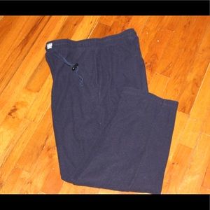 Navy Joseph Abboud Fleece Sleep Sweatpants Sz Med